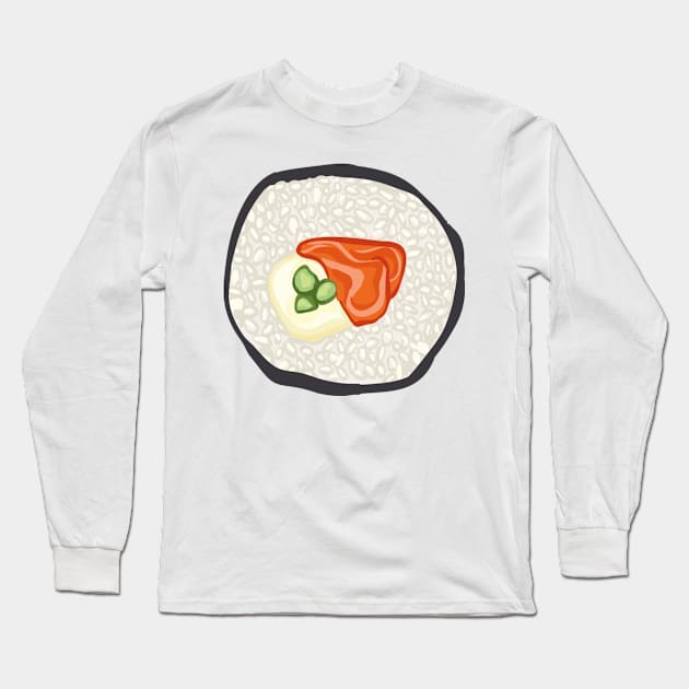 Sushi avocado Long Sleeve T-Shirt by Kuhtina